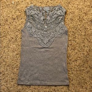 Top with crochet details